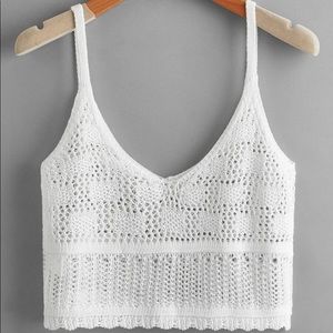SHEIN Crochet Swim Coverup